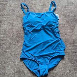 Jantzen blue one piece swimsuit